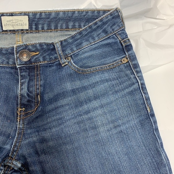 WOMEN’S Aeropostale Blue Bayla Skinny Jeans Size 5/6 Reg - Picture 7 of 10